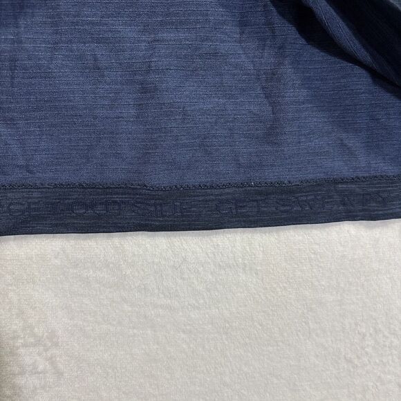 Lululemon Metal Vent Tech Polo Shirt Mens Large Blue Breathable Stretch Golf Gym - Picture 16 of 16